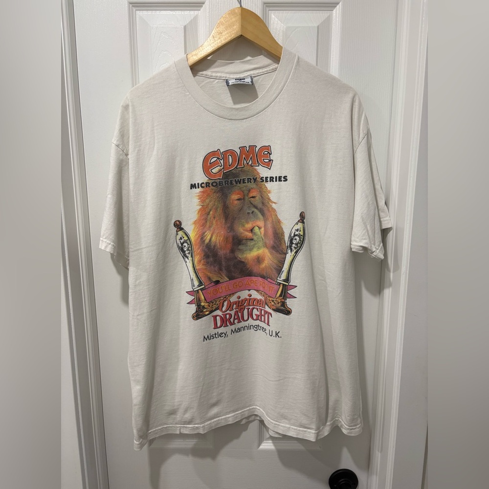 Vintage Microbrewery m Graphic Tee - white mens XL